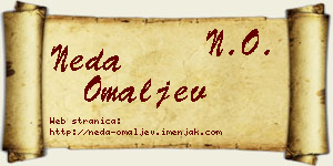 Neda Omaljev vizit kartica